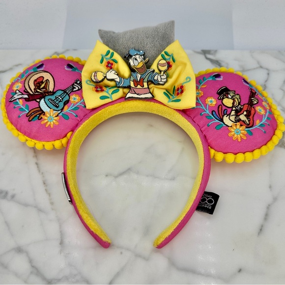 Disney Accessories - Disney Ears 100 Decades Collection The Three Caballeros Donald Duck Embroidered